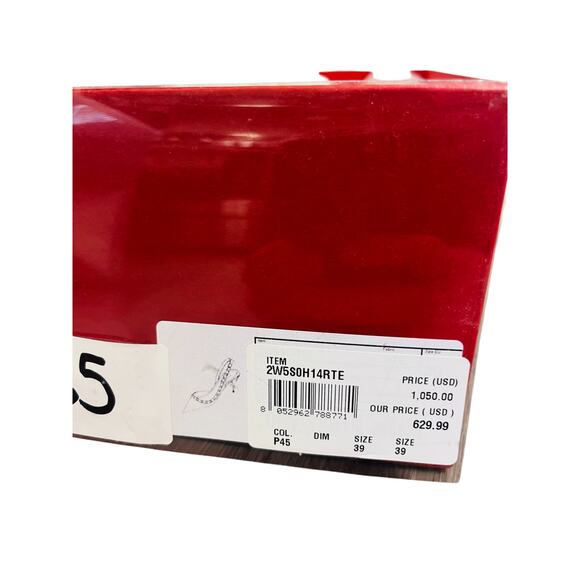 VALENTINO Pink Leather Rockstud Slingback Pointed Toe Pump Heels Size EU 39 US 9 - Picture 7 of 7